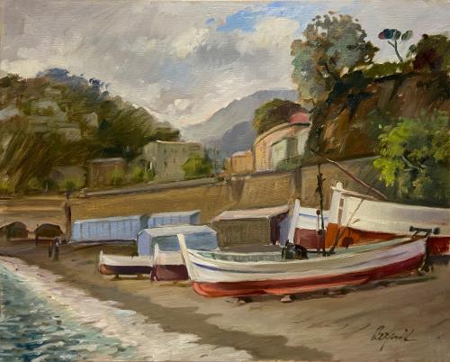 Barche a Monterosso di Luigi Carpi Barche a Monterosso di Luigi Carpi