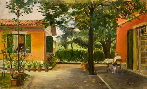 Casa di Traversetolo e nonna di Luigi Carpi Casa di Traversetolo e nonna di Luigi Carpi