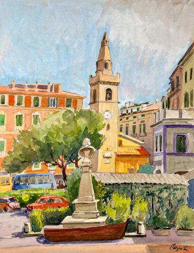 Scorcio cittadino su Lerici di Luigi Carpi Scorcio cittadino su Lerici di Luigi Carpi