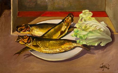 Pesce e lattuga di Luigi Carpi