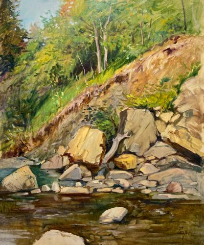 Massi sul fiume di Luigi Carpi Massi sul fiume di Luigi Carpi
