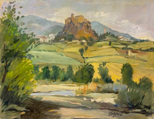 Torrechiara sulla valle di Luigi Carpi Torrechiara sulla valle di Luigi Carpi