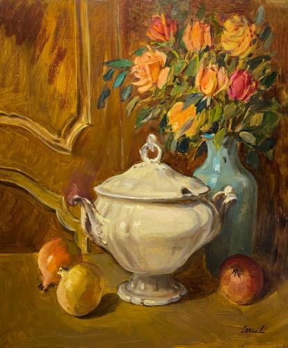 Porcellana e fiori di Luigi Carpi Porcellana e fiori di Luigi Carpi
